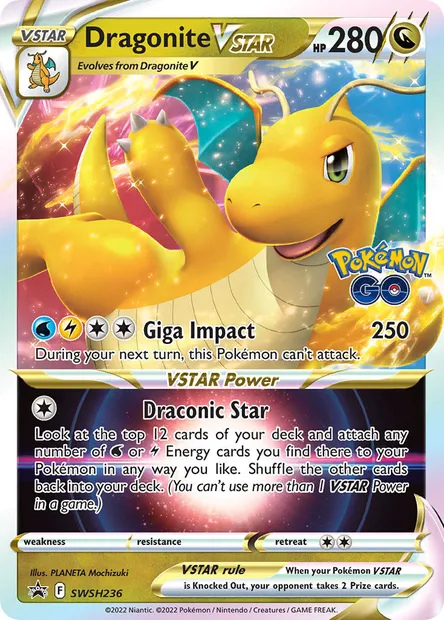Dragonite VSTAR, Pokémon card SWSH 236 — SWSH Black Star Promos set