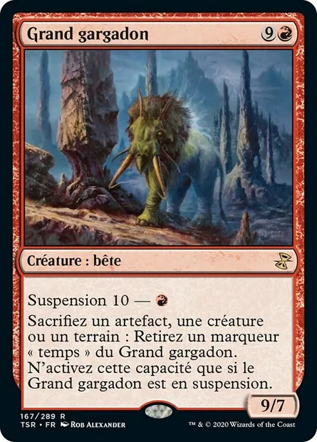Grand gargadon, carte Magic TSR 167 — extension Spirale Temporelle Remastered