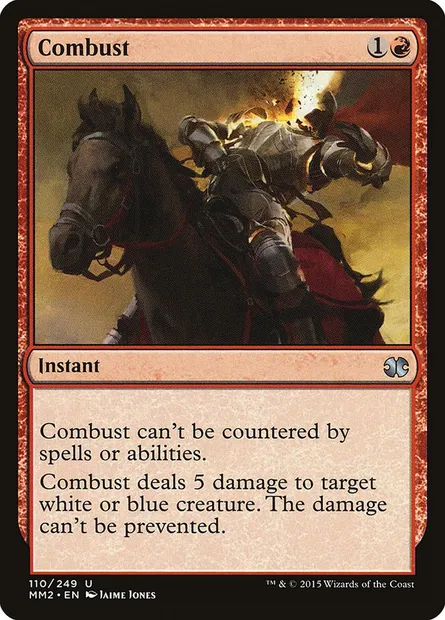 Combust, Magic card MM2 110 — Modern Masters 2015 set