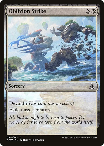 Oblivion Strike, Magic card OGW 75 — Oath of the Gatewatch set