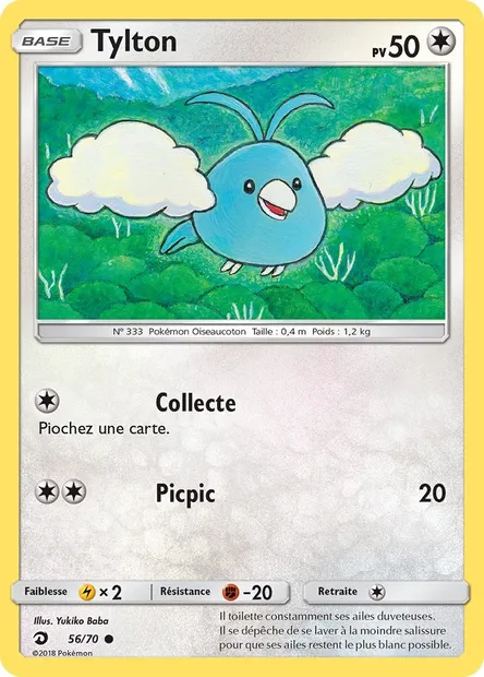 Tylton, carte Pokémon DRM 56 — extension Majesté Des Dragons