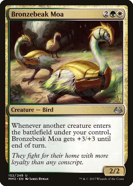 Bronzebeak Moa, Magic card MM3 152 — Modern Masters 2017 set