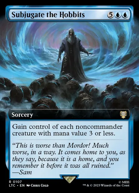 Subjugate the Hobbits, Magic card LTC 107 — Tales of Middle-earth Commander set