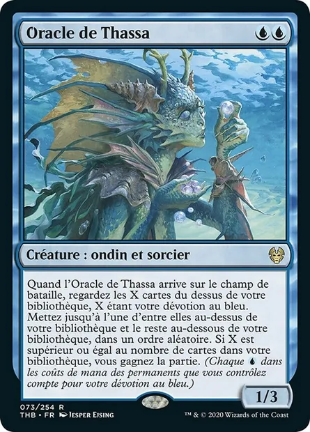Oracle de Thassa, carte Magic THB 73 — extension Theros Beyond Death