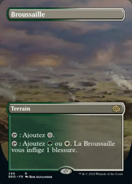 Broussaille, carte Magic BRO 298 — extension La Guerre Fratricide