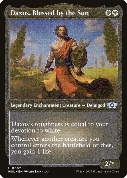 Daxos, Blessed by the Sun, Magic card MUL 67 — Multiverse Legends set