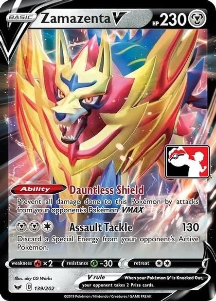 Zamazenta V, Pokémon card PPS 139-2 — Play! Pokémon Prize Pack Series set