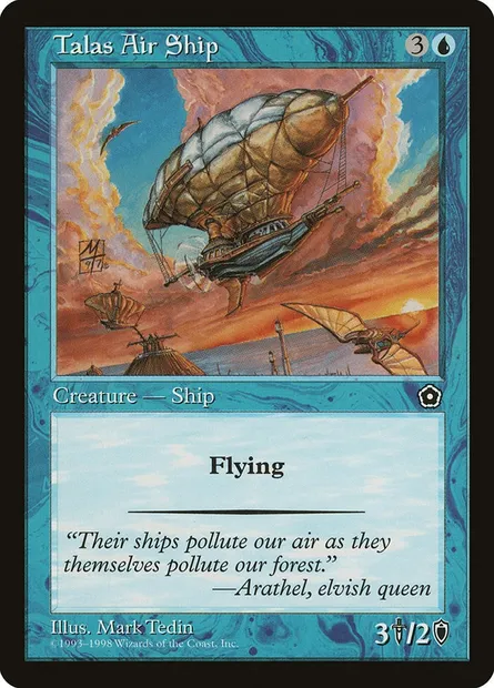 Talas Air Ship, Magic card P02 48 — Portal Second Age set
