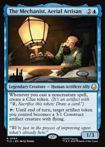 The Mechanist, Aerial Artisan, Magic card TLA 64 — Avatar: The Last Airbender set
