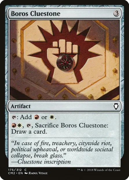 Boros Cluestone, Magic card CM2 175 — Commander Anthology Volume II set