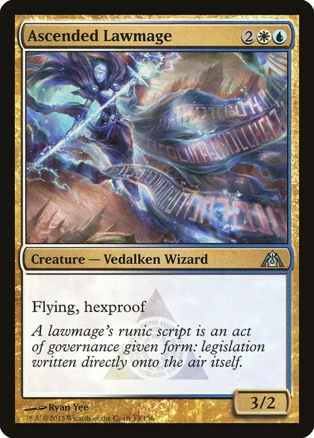 Ascended Lawmage, Magic card DGM 53 — Dragon's Maze set