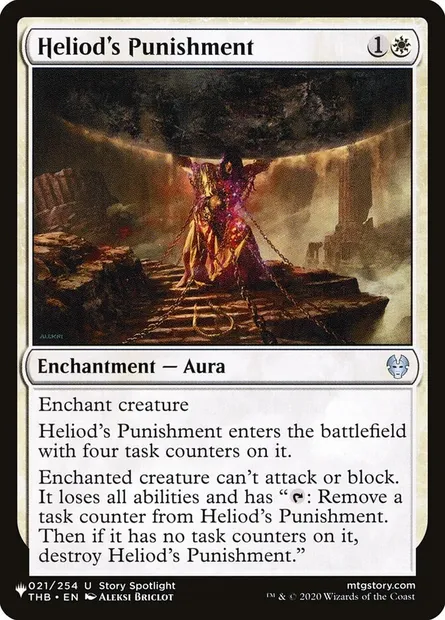 Châtiment d'Héliode, carte Magic PLST THB-21 — extension The List