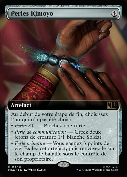 Perles Kimoyo, carte Magic MSC 440 — extension Marvel Super Heroes Commander