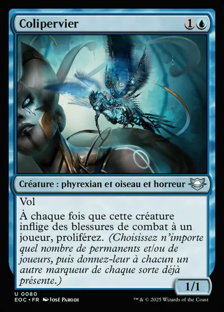 Colipervier, carte Magic EOC 80 — extension Edge of Eternities Commander