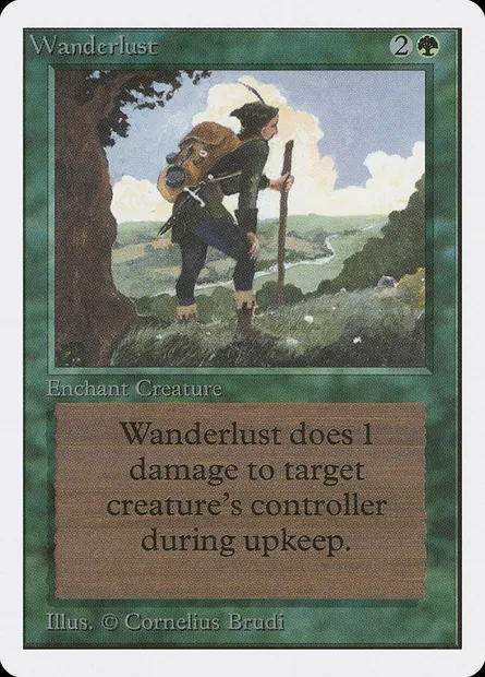 Wanderlust, Magic card 2ED 227 — Unlimited Edition set