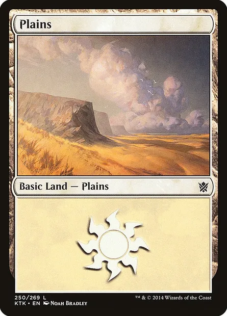 Plains, Magic card KTK 250 — Khans of Tarkir set