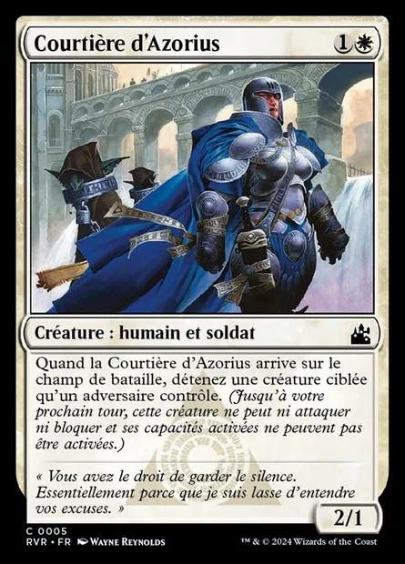 Courtière d'Azorius, carte Magic RVR 5 — extension Ravnica Remastered