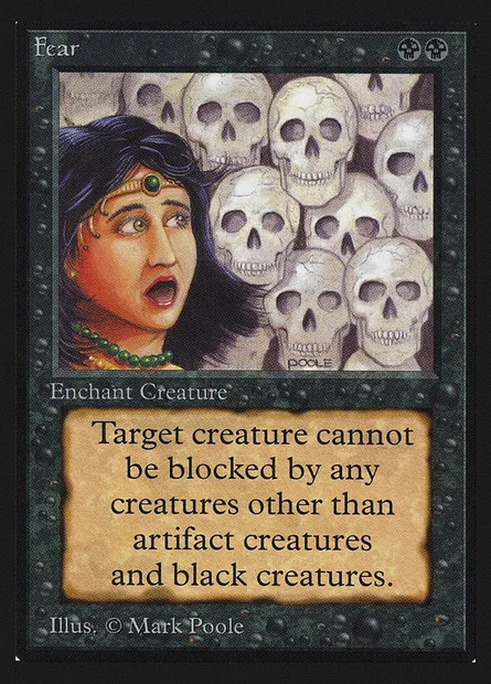 Fear, Magic card CEI 109 — Intl. Collectors' Edition set