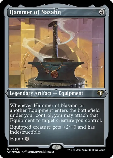 Hammer of Nazahn, Magic card CMM 606 — Commander Masters set