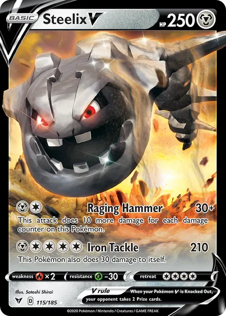 Steelix V, Pokémon card VIV 115 — Vivid Voltage set