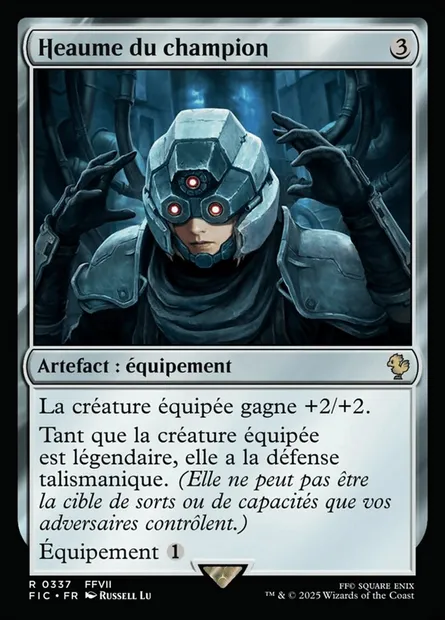 Heaume du champion, carte Magic FIC 337 — extension Final Fantasy Commander