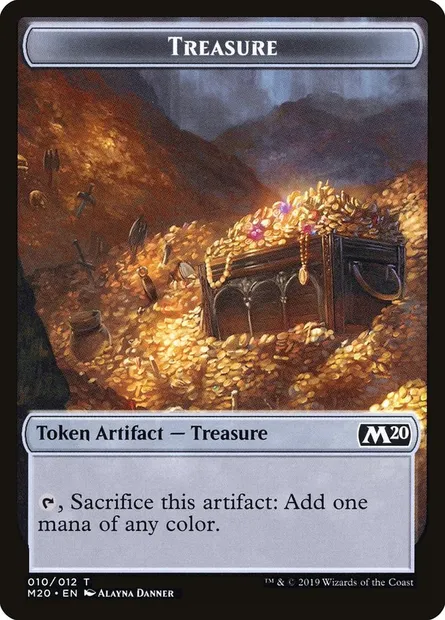 Treasure, carte Magic TM20 10 — extension Core Set 2020 Tokens