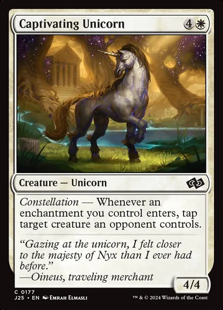 Captivating Unicorn, Magic card J25 177 — Foundations Jumpstart set