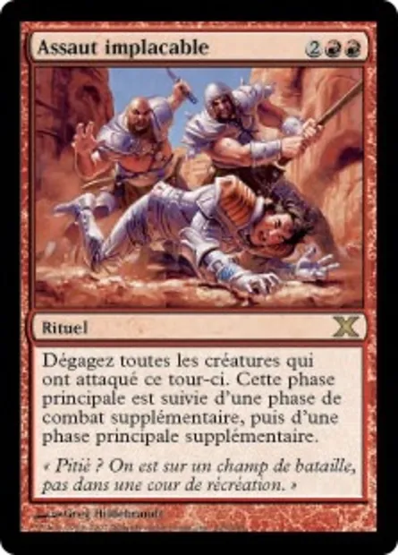 Assaut implacable, carte Magic 10E 225 — extension Dixième édition