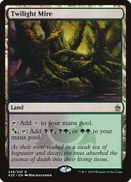 Twilight Mire, Magic card A25 248 — Masters 25 set