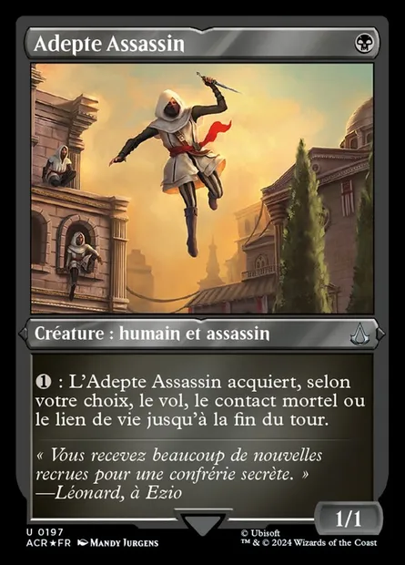 Adepte Assassin, carte Magic ACR 197 — extension Assassin's Creed