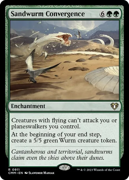 Sandwurm Convergence, Magic card CMM 911 — Commander Masters set
