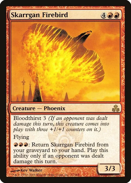 Skarrgan Firebird, Magic card GPT 77 — Guildpact set