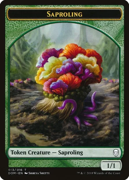 Saproling, Magic card TDOM 13 — Dominaria Tokens set