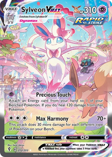 Sylveon VMAX, Pokémon card EVS 212 — Evolving Skies set