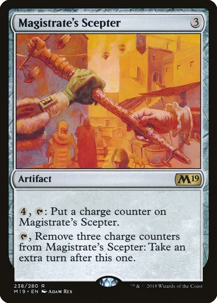 Magistrate's Scepter, Magic card M19 238 — Core Set 2019 set