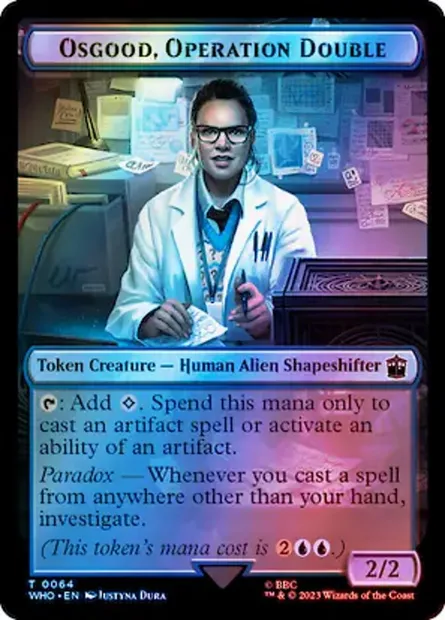 Osgood, Operation Double, Magic card TWHO 64 — Doctor Who Tokens set