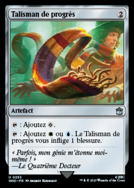 Talisman de progrès, carte Magic WHO 253 — extension Doctor Who