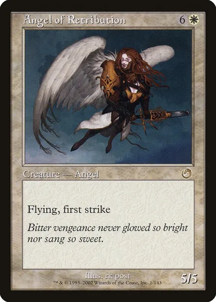 Ange du châtiment, carte Magic TOR 1 — extension Tourment