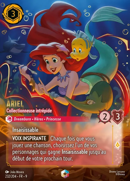 Ariel - Collectionneuse intrépide, carte Disney Lorcana CH9-232 — extension Fabuleux
