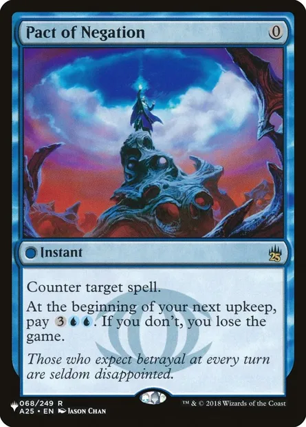 Pacte de négation, carte Magic PLST A25-68 — extension The List