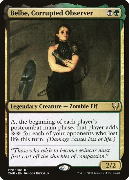 Belbe, Corrupted Observer, Magic card CMR 270 — Commander Legends set