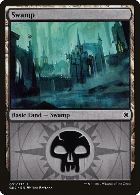 Swamp, Magic card GK2 51 — RNA Guild Kit set