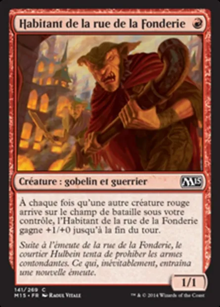Habitant de la rue de la Fonderie, carte Magic M15 141 — extension Magic 2015