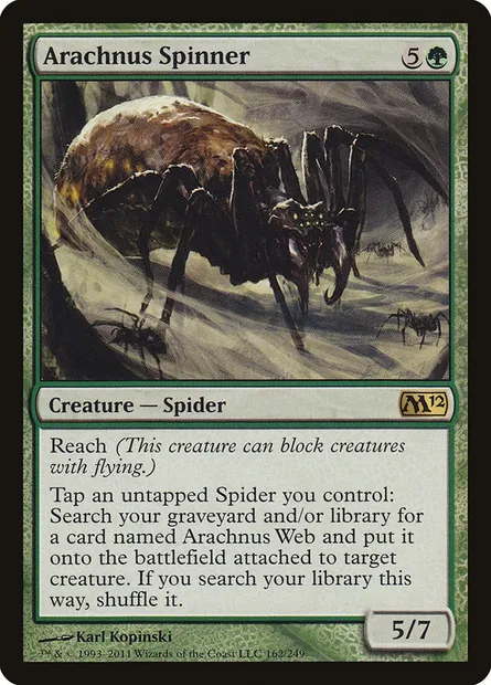 Arachnus Spinner, Magic card M12 162 — Magic 2012 set