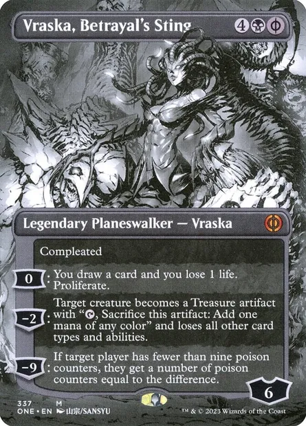 Vraska, Betrayal's Sting, Magic card ONE 337 — Phyrexia: All Will Be One set