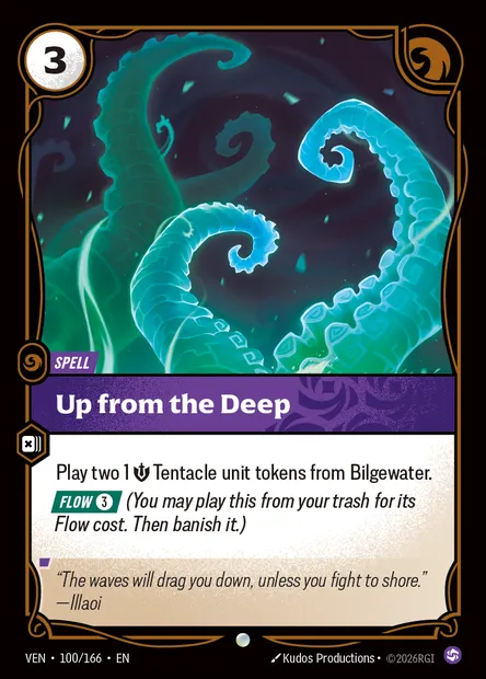 Up from the Deep, carte Riftbound VEN 100 — extension Vendetta