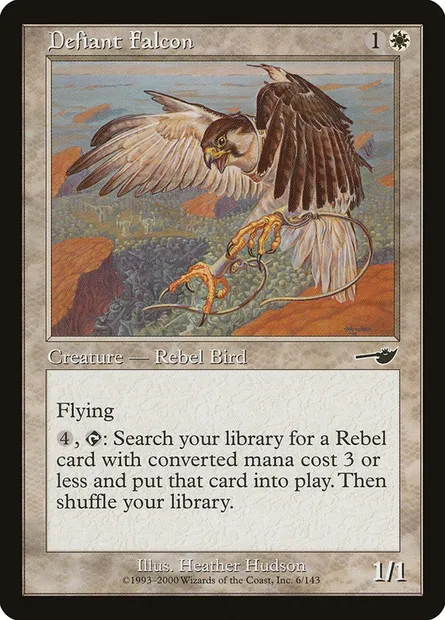 Defiant Falcon, Magic card NEM 6 — Nemesis set