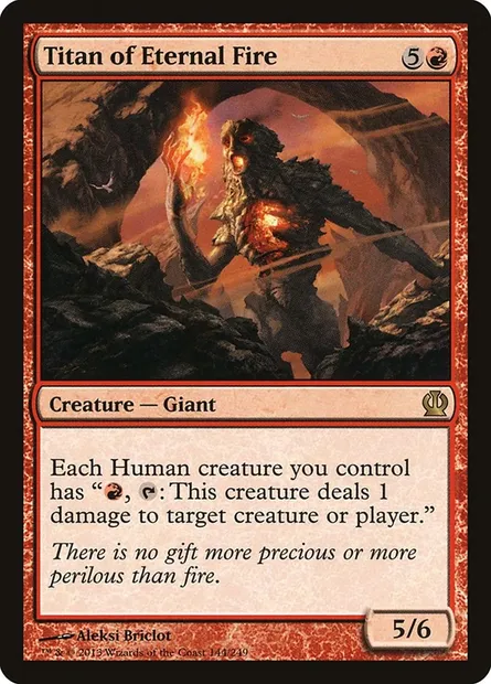 Titan of Eternal Fire, Magic card THS 144 — Theros set