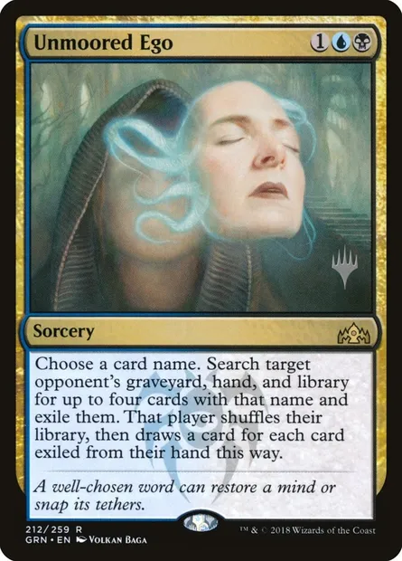 Unmoored Ego, Magic card PGRN 212p — Guilds of Ravnica Promos set