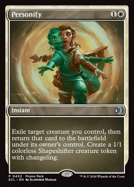 Personify, Magic card ECL 402 — Lorwyn Eclipsed set